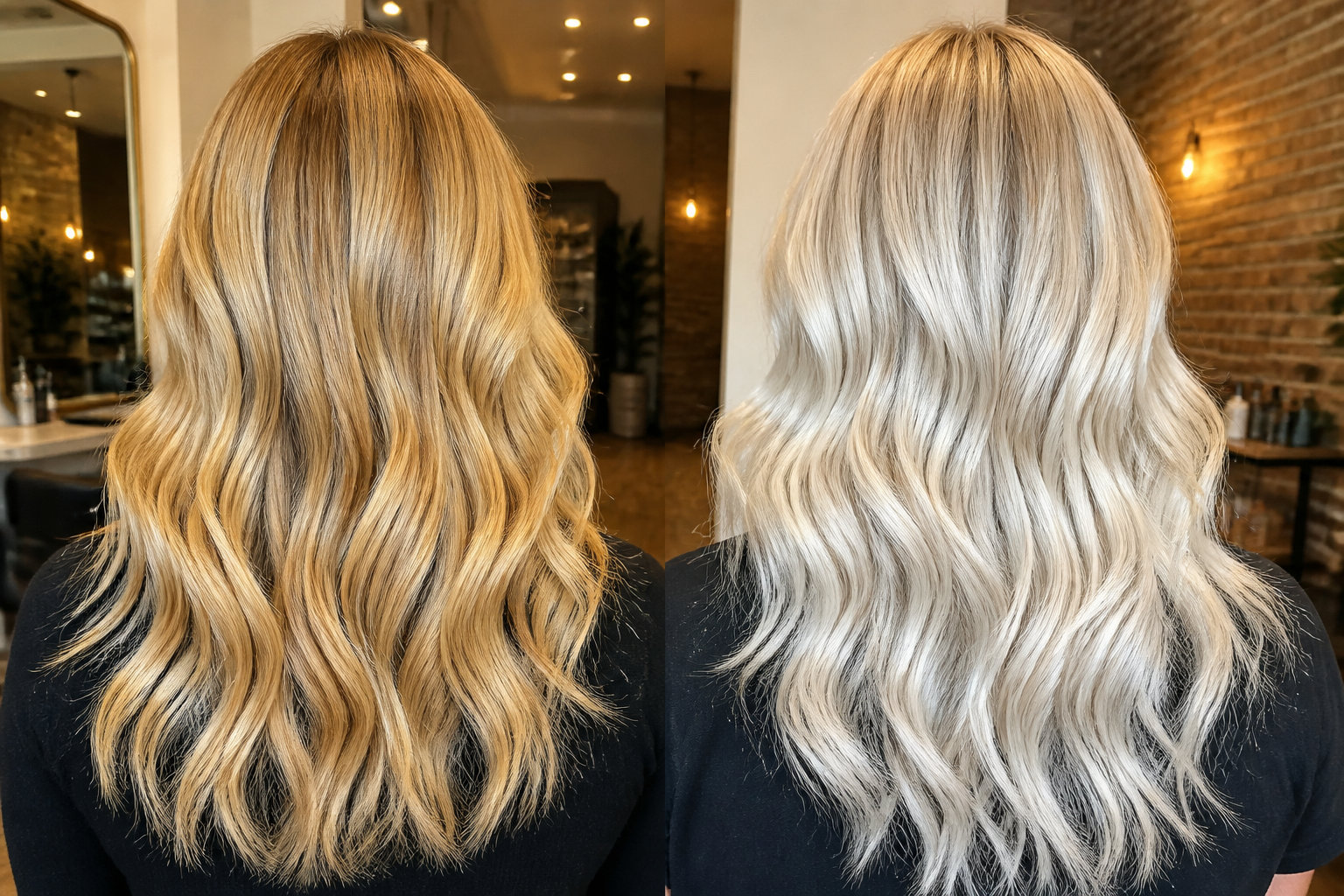Effets de la patine sur vos cheveux avant et après