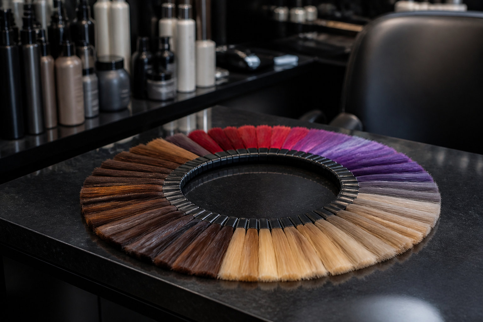 Fonnement de la colorimétrie pour neutraliser les reflets