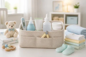 Kit de soin pour bebe organise